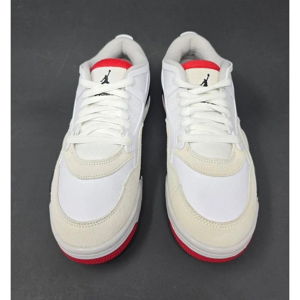Nike Jordan 4 RM White Fire Red FQ7939-102 Men's Size‎ 8 New